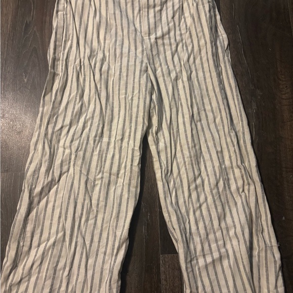 T.J.Maxx Striped Jumpsuit in White and Gray - Picture 1 of 1